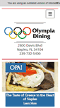 Mobile Screenshot of olympiadining.com